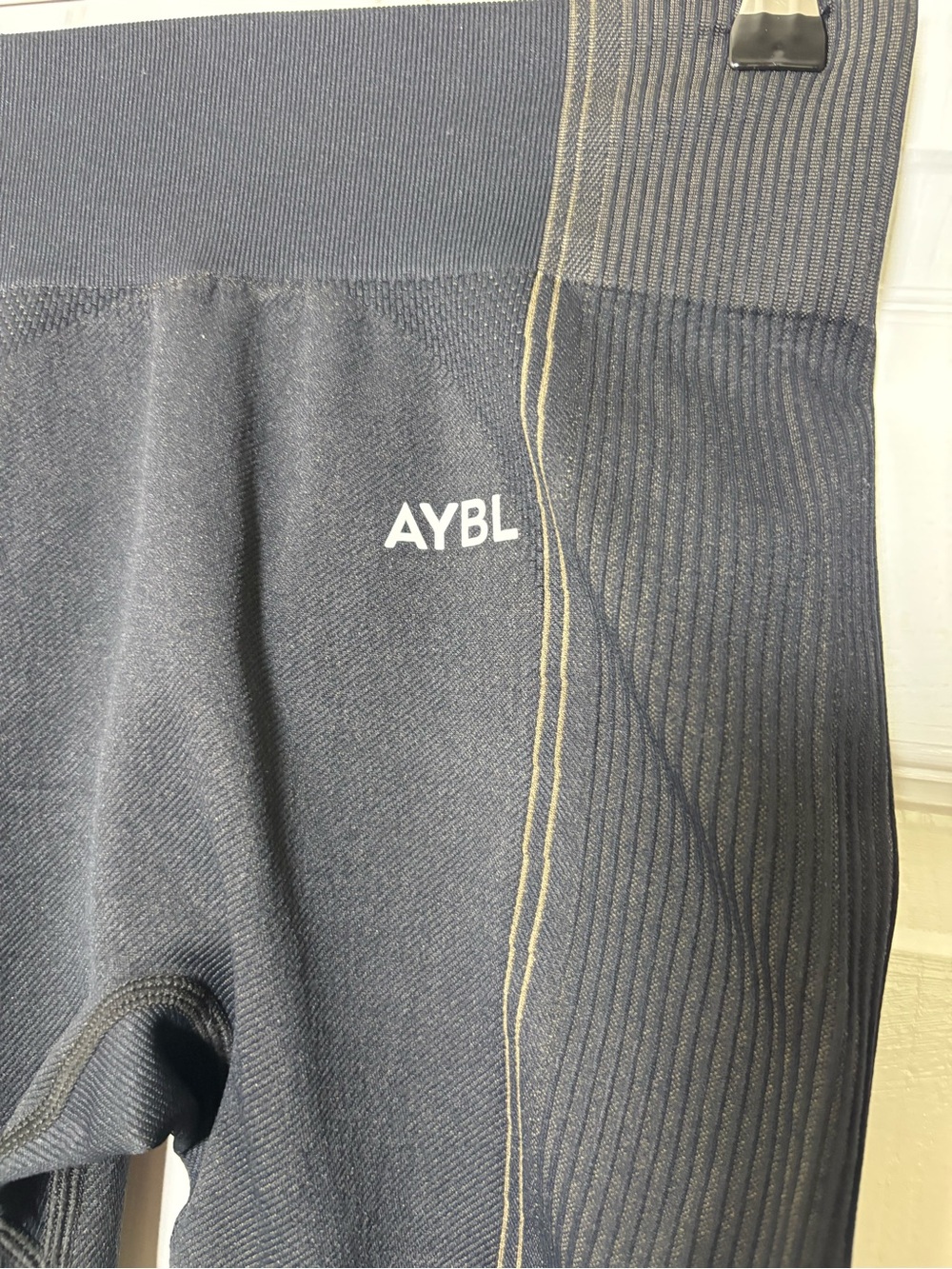 AYBL Leggings Women's Small Black Solid Gym Work Athleisure Workout Casual - Picture 4 of 5